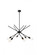 Armin 6 lights pendant in black (758|LD7054D32BK)