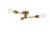 Xavier 3 lights flush mount in brass (758|LD7049F18BR)