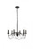 Westley 6 lights pendant in black (758|LD7048D24BK)