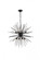 Timber 8 lights black pendant (758|LD5051D30BK)