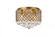 Tully 4 lights brass flush mount (758|LD5010F13BR)