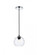 Cashel 6 inch chrome pendant (758|LD2280C)