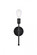 Keely 1 light black wall sconce (758|LD2356BK)