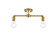 Zane 2 lights brass flush mount (758|LD2348BR)