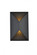 Raine Integrated LED wall sconce  in black (758|LDOD4022BK)