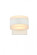Raine Integrated LED wall sconce in white (758|LDOD4012WH)