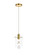 Hana 1 Light Gold Pendant (758|5202D6G)