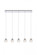 Eren 5 lights Chrome pendant (758|3505D32C)