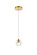 Eren 1 light Gold pendant (758|3505D6G)