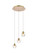 Eren 3 Lights Gold Pendant (758|3505D12G)