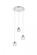 Eren 3 lights Chrome pendant (758|3505D12C)