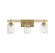 Baxter 3-Light Bathroom Vanity Light in Warm Brass (641|V6-L8-6090-3-322)