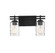 Baxter 2-Light Bathroom Vanity Light in Black (641|V6-L8-6090-2-BK)