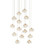 Crystal Bud 15-Light Round Multi-Drop Pendant (92|9000-0670)