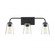 3-Light Bathroom Vanity Light in Matte Black (8483|M80044MBK)