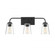 3-Light Bathroom Vanity Light in Matte Black (8483|M80044MBK)