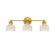 3-Light Bathroom Vanity Light in Natural Brass (8483|M80035NB)
