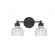 2-Light Bathroom Vanity Light in Matte Black (8483|M80034MBK)