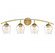 4-Light Bathroom Vanity Light in Natural Brass (8483|M80033NB)