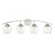 4-Light Bathroom Vanity Light in Brushed Nickel (8483|M80033BN)