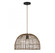 1-Light Pendant in Dark Rattan with A Dark Brown Socket (8483|M70105DR)