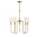 5-Light Chandelier in Natural Brass (8483|M10077NB)