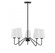 5-Light Chandelier in Matte Black (8483|M10060MBK)