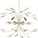 Mariposa Collection Eight-Light Gilded Silver Hanging Pendant Light (149|P500416-176)