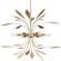 Mariposa Collection Six-Light Antique Gold Hanging Pendant Light (149|P500415-168)