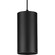6''  Black Outdoor Aluminum Cylinder Cord-Mount Hanging Light (149|P500356-031)