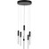 Kylo LED Collection Six-Light Matte Black Modern Style Hanging Pendant Light (149|P500322-031-30)
