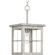 Hedgerow Collection One-Light Brushed Nickel and Grey Washed Oak Farmhouse Style Hanging Mini-Pendan (149|P500317-009)