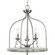 Vinings Collection Three-Light Brushed Nickel and Grey Washed Oak Foyer Pendant Light (149|P500296-009)