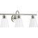Ashford Collection Three-Light Brushed Nickel and Opal Glass Farmhouse Style Bath Vanity Wall Light (149|P300316-009)