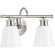 Ashford Collection Two-Light Brushed Nickel and Opal Glass Farmhouse Style Bath Vanity Wall Light (149|P300315-009)