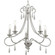 Vinings Collection Five-Light Brushed Nickel and Grey Washed Oak Chandelier Light (149|P400267-009)