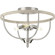 Vinings Collection Three-Light Brushed Nickel and Grey Washed Oak Flush Mount Ceiling Light (149|P350211-009)
