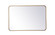 Soft Corner Metal Rectangular Mirror 24x36 Inch in Brass (758|MR802436BR)