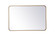 Soft corner metal rectangular mirror 24x36 inch in Brass (758|MR802436BR)