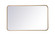Soft corner metal rectangular mirror 22x36 inch in Brass (758|MR802236BR)