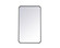 Soft Corner Metal Rectangular Mirror 22x36 Inch in Black (758|MR802236BK)