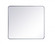 Soft corner metal rectangular mirror 36x40 inch in Silver (758|MR803640S)