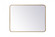 Soft corner metal rectangular mirror 27x36 inch in Brass (758|MR802736BR)