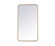 Soft Corner Metal Rectangular Mirror 20x36 Inch in Brass (758|MR802036BR)