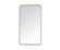 Soft corner metal rectangular mirror 20x36 inch in Brass (758|MR802036BR)