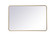Soft corner metal rectangular mirror 28x42 inch in Brass (758|MR802842BR)
