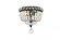 Tranquil 8 inch black flush mount (758|V2528F8BK/RC)