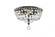 Tranquil 12 inch black flush mount (758|V2528F12BK/RC)
