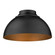 Yep by Golden Lighting Zoey 3-light Flush Mount in Matte Black (36|6956-FM BLK-BLK)