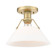 Yep by Golden Lighting Orwell 1-light Flush Mount in Brushed Champagne Brass and Opal Glass (36|3306-FM BCB-OP)